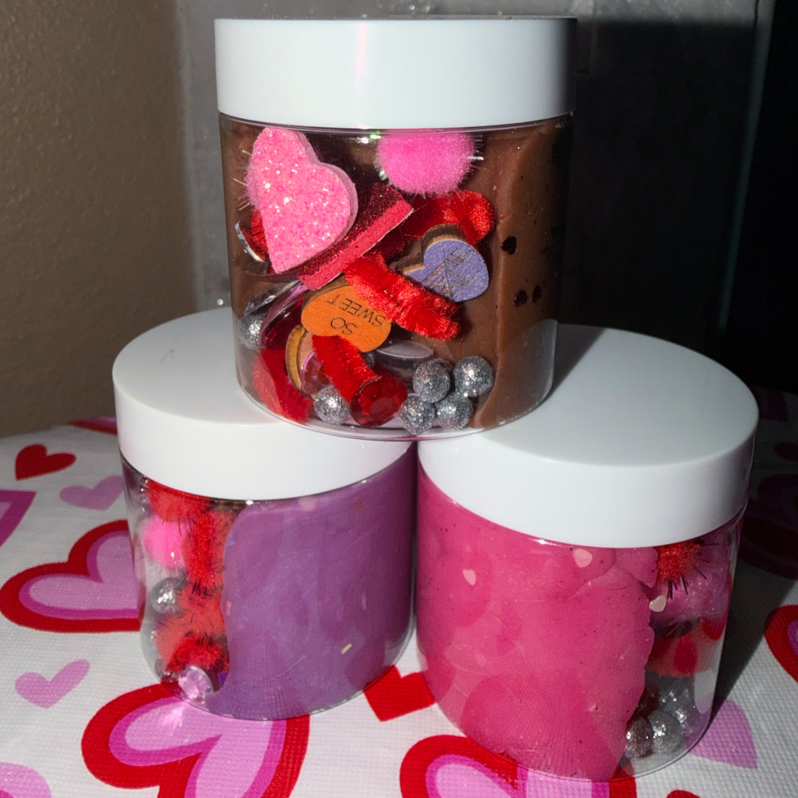 Valentine Dough Jars