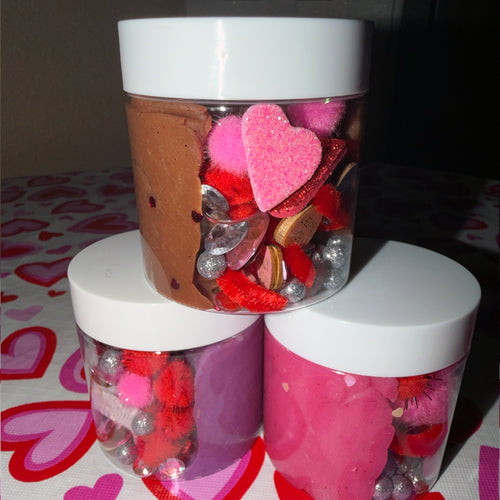 Valentine Dough Jars